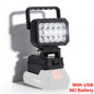 For Makita 18V Li-ion Battery Accessory BL1830 LED Work Lamp Light Torch Flashlight Lantern Camping Emergency Lighting BL1430