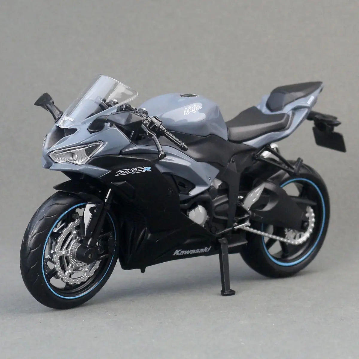 1/12 Kawasaki Ninja ZX-6R Motorcycle Toy 1:12 RMZ City Diecast Model Super Sport Miniature Collection Gift For Boy Children Kid