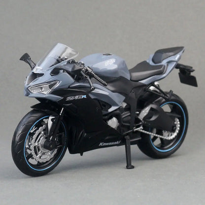 1/12 Kawasaki Ninja ZX-6R Motorcycle Toy 1:12 RMZ City Diecast Model Super Sport Miniature Collection Gift For Boy Children Kid