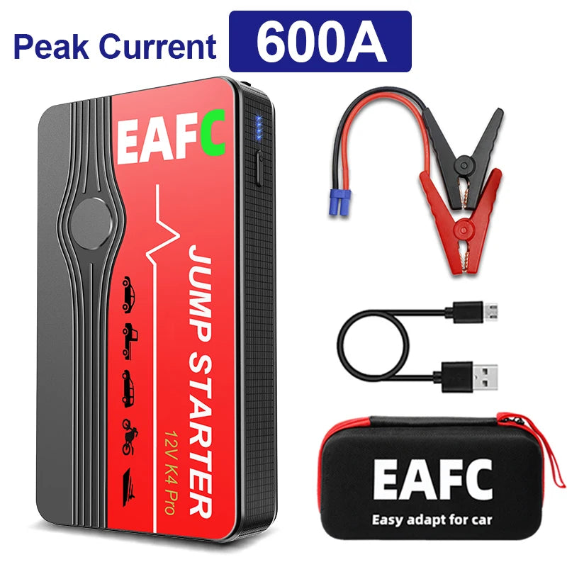 Power Bank 2000A/600A 12V Car Battery Jump Starter Portable Charger Petrol Diesel Auto Starting Device Booster Emergency Starter