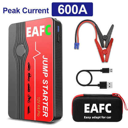 Power Bank 2000A/600A 12V Car Battery Jump Starter Portable Charger Petrol Diesel Auto Starting Device Booster Emergency Starter