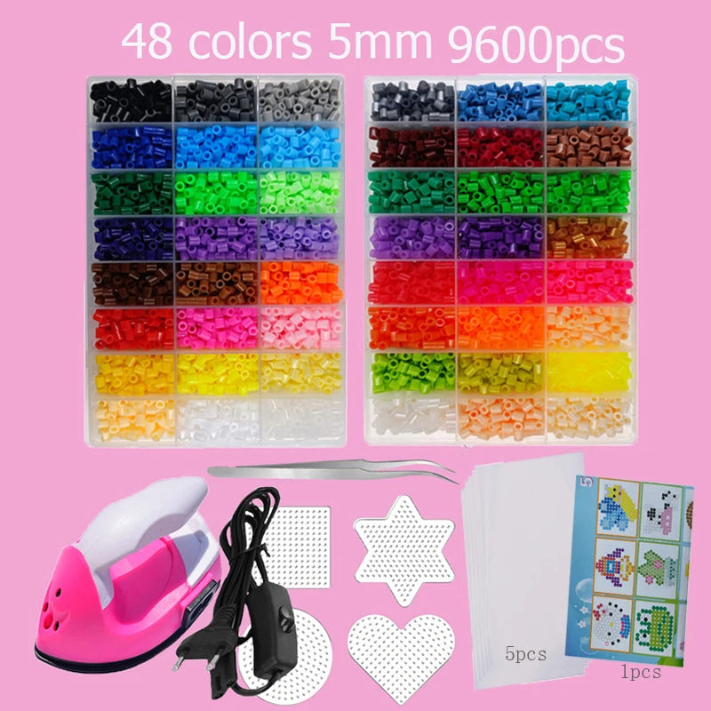 “Hama Beads Box – Thermal Mosaic Ironing Beads for Education, DIY Fuse Beads Toy, Available in 24, 48, or 72 Colors, 2.6 mm or 5 mm.”