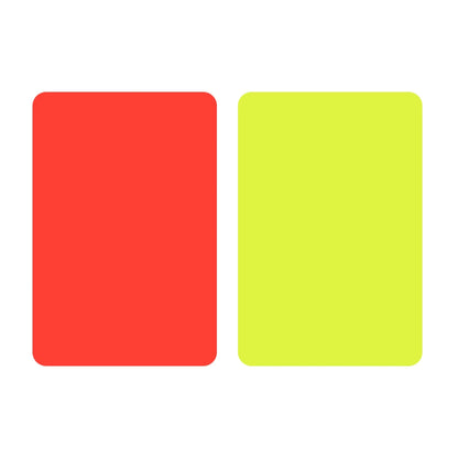 Hot Sale Red Card Skillful Manufacture Soccer Referee Tool Red Yellow Cards for Football Match Training 3.2x4.3 inch