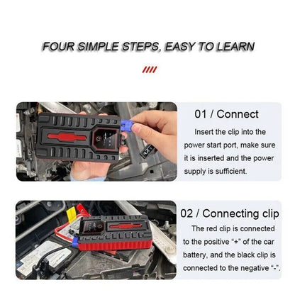49800Mah Car Jump Starter Pack Booster Battery Charger Emergency Power Bank 12V