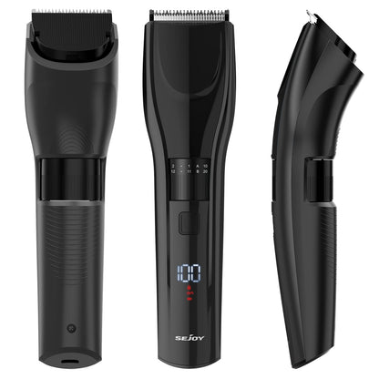 Sejoy Hair Trimmer Electric for Men Women rechargeable LED Display Hair Clipper  Beard Shaving Body Trimmer Professional Barber