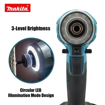 Makita DTD173 1800RPM Cordless Impact Driver 180N.m Brushless Motor Electric Drill Wood/Bolt/T-Mode For Makita Battery