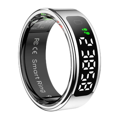 2025 COLMI R12 Smart Ring with Display Screen and Touch, Wireless Charging, Health Manager, 5 ATM Waterproof For Men Women