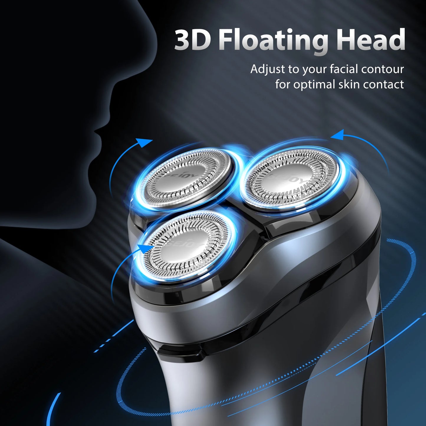 SEJOY Shaver Men USB Electric Shaver Powerful Beard Electric Razor Rechargeable WaterproofShaving Machine