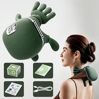 4D Neck And Shoulder Massager, Bionic Neck And Shoulder Massager, Wireless Neck, Cervical Spine, And Trapezius Kneading Massager, Heated Neck And Shoulder Massager