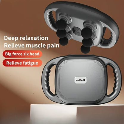 6-head Fascia LCD display Gun Vibration Body Muscle Relaxer Massage Gun Back Waist Massager Neck Shoulder Thigh masajeador