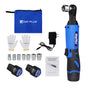 3/8’ 12 V Extended Cordless Ratchet for Car Repair, DIY Work, Automotive, Electric Vehicles, Electric Mode of Operation