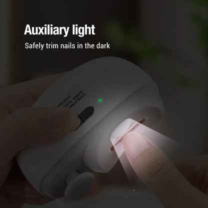 Electric Nail Clipper 2-in-1 Manicure Polishing Machine for Adult And Baby Fingernails - Automatic Trimmer And Cutter Grinder
