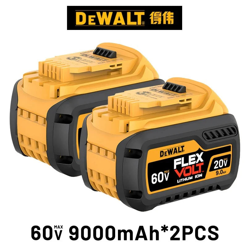 DeWALT 100% Original Battery 20V/60V 6Ah 9Ah MAX FlexVolt for DCB606 DCB205 DCB206 DCB209 DCB182 Power Tool with Charger