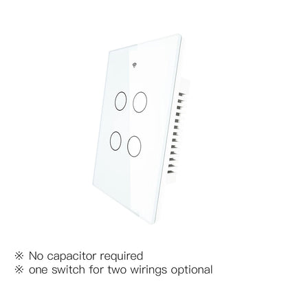 Moes ZigBee Wall Touch Smart Light Switch With Neutral/No Neutral No Capacitor Smart Life Works with Alexa Google Home