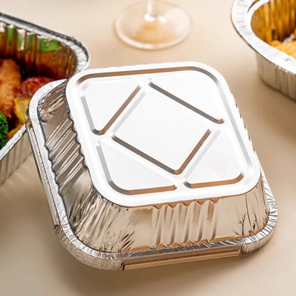50/100PCS Air Fryer Liners Aluminum Foil Bowls Disposable Food Grade Air Fryer Paper for for Baking Frying Grilling Roasting