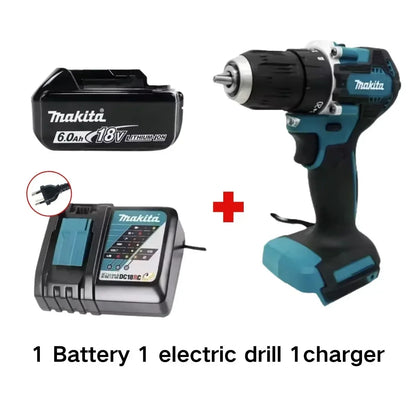 Makita 100%Original DDF487 Cordless Driver Drill 18V Brushless Electric Impact Screwdriver Rechargeable Power Tool