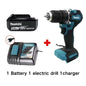 Makita 100%Original DDF487 Cordless Driver Drill 18V Brushless Electric Impact Screwdriver Rechargeable Power Tool