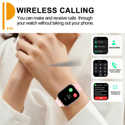 Hot Smart watch, multi-function sports smart watch, wireless call/wireless music, multiple APP message reminders