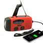 2000mAh Emergency Radio RechargeablePower Bank with  Portable FM Radio USB/Solar/Hand Crank Charging SOS Alarm & Flashlight