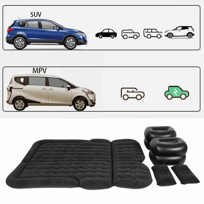 Car Air Mattress Vehicle Inflatable Thickened Travel Bed Comfortable and Sturdy Sleeping Pad Camping Accessory Car Supplies