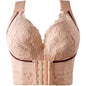 Plus Size Push Up Bra Wireless Front Closure - Seamless Comfort Bralette for Women, No Underwire Lift Support T-Shirt Bra