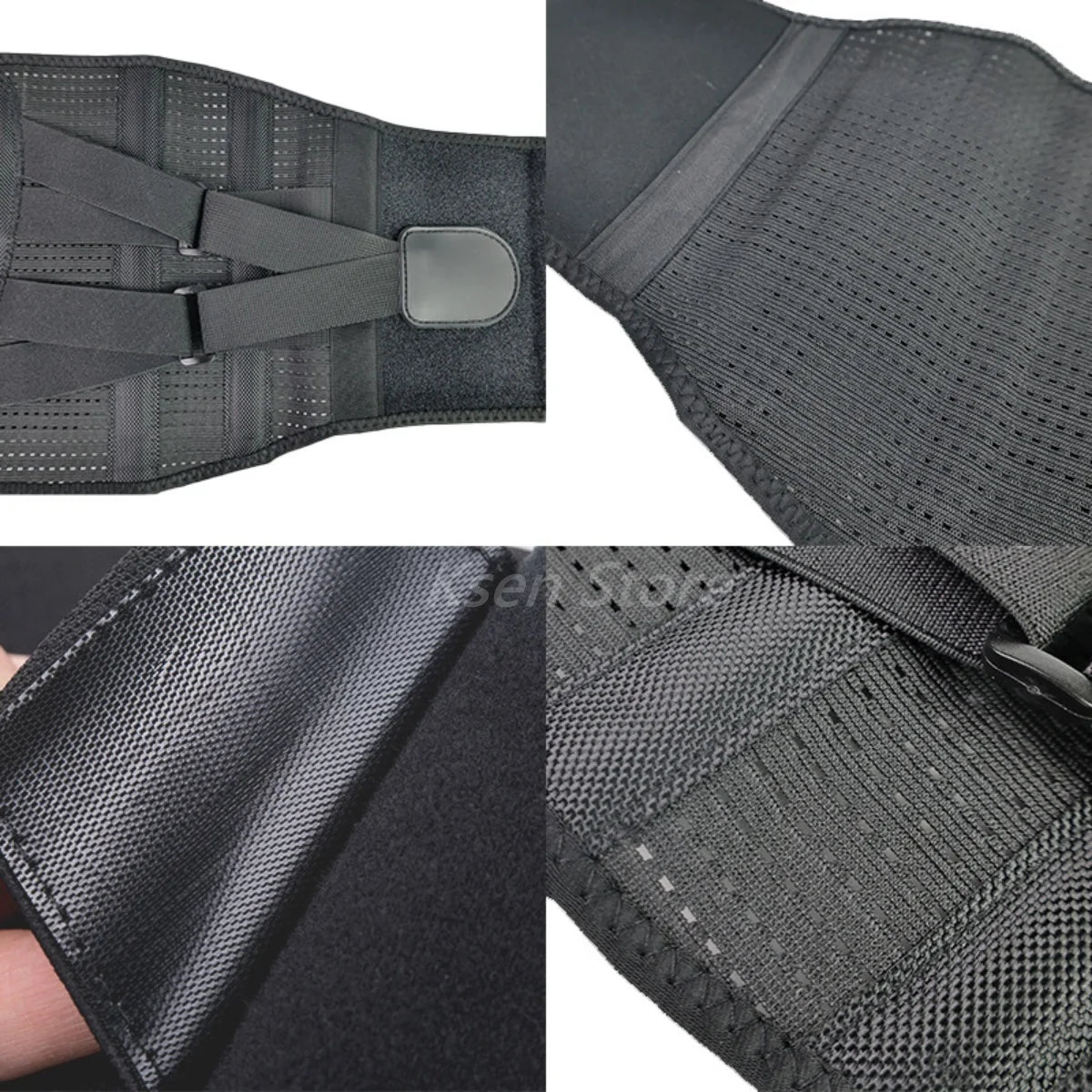 Waist Support with Ergonomice Curved Support Adjustable Breathable Lumbar Back Belt for Lower Back Pain Herniated Disc Sciatica