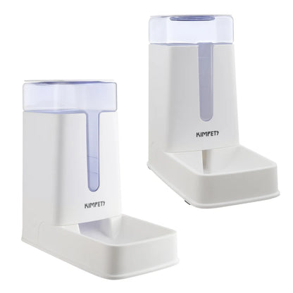 Voltsify 2-in-1 Automatic Pet Feeder & Water Dispenser Set, Non-Slip Base, Detachable for Easy Cleaning, Durable PP Plastic