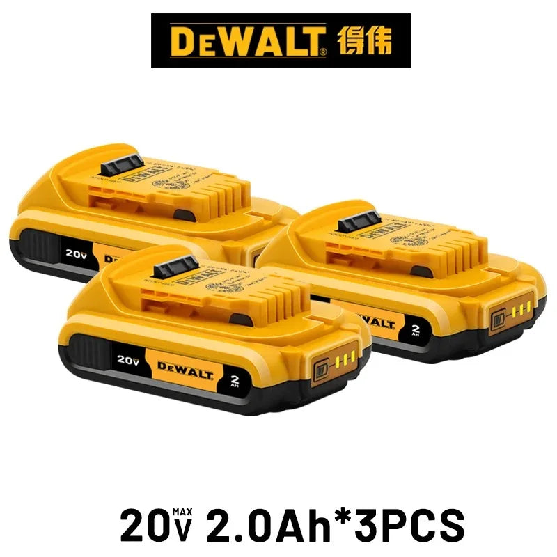 100% Original DeWalt 20V/60V 2.0Ah-9.0Ah MAX Battery Power Tool Replacement For DCB184 DCB181 DCB182 DCB200 Battery.