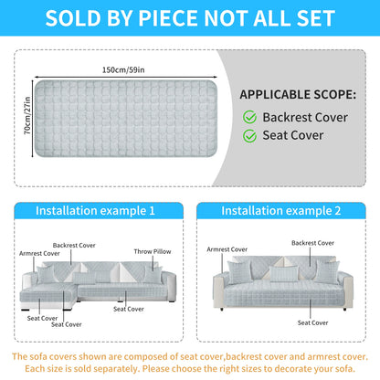 Soft Flannel Sofa Covers Washable Sofa Cushion Covers Non-Slip Couch Slipcovers for Sectional Sofa L Shape Furniture Protector