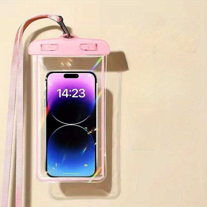 Waterproof Phone Pouch - Fits Up To 6.7" Devices, Durable Pvc Underwater Dry Bag For Swimming & Diving