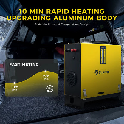 8KW Diesel Air Heater 12V/24V/220V Parking Heater With LCD Panel Remote Control Rapid Heating Car Heater For Truck Boat Factory