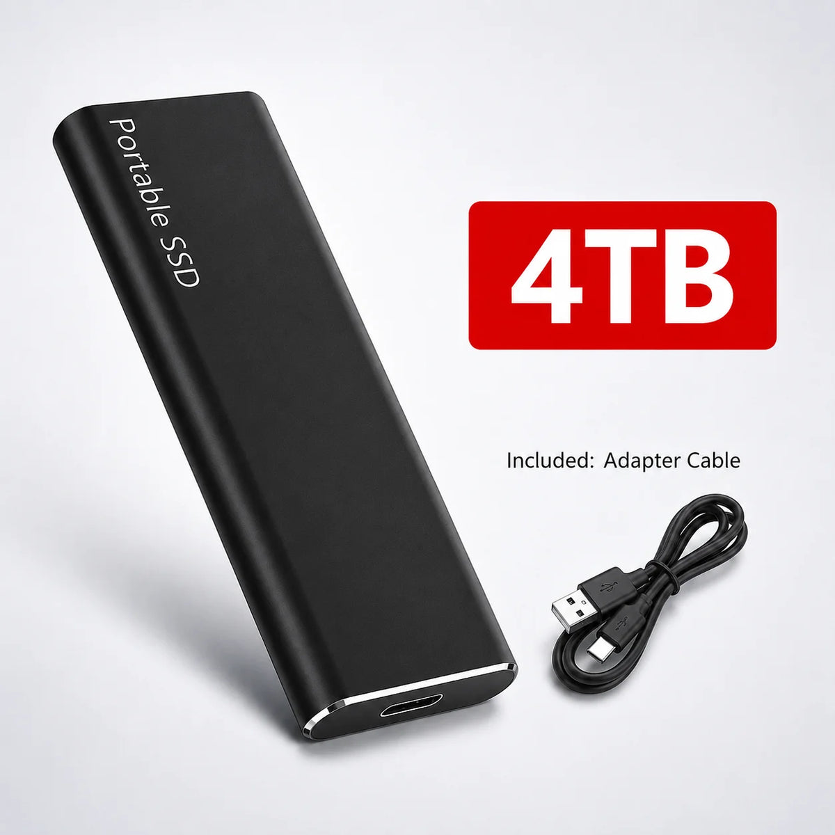 1TB Mini Reliable External SSD Hard Drive USB 3.1 Compact Storage for PC Laptop Mac Daily Portable Data Backup Use