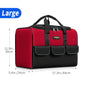 17 Inch Tool Bag, Large Tool Bag with 6 Exterior Pockets Electrician Tool Bag, for DIY Enthusiasts and Craftsmen
