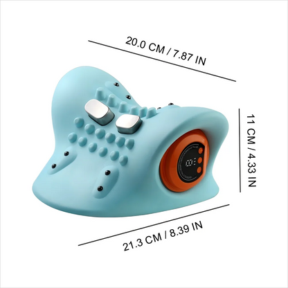 Portable Pulse Neck Massage Pillow 3D Kneading Shiatsu with Heat Neck  Hot Compress for Shoulder/Back Pain Relief Home Car Use