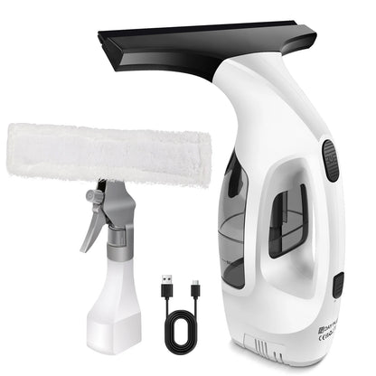 Cordless Window Vac with 2000pa, Efficiently Streak-Free Cleaning, Running Time: 50-60 Min, 3.8V Electric Window Vacuum Cleaner