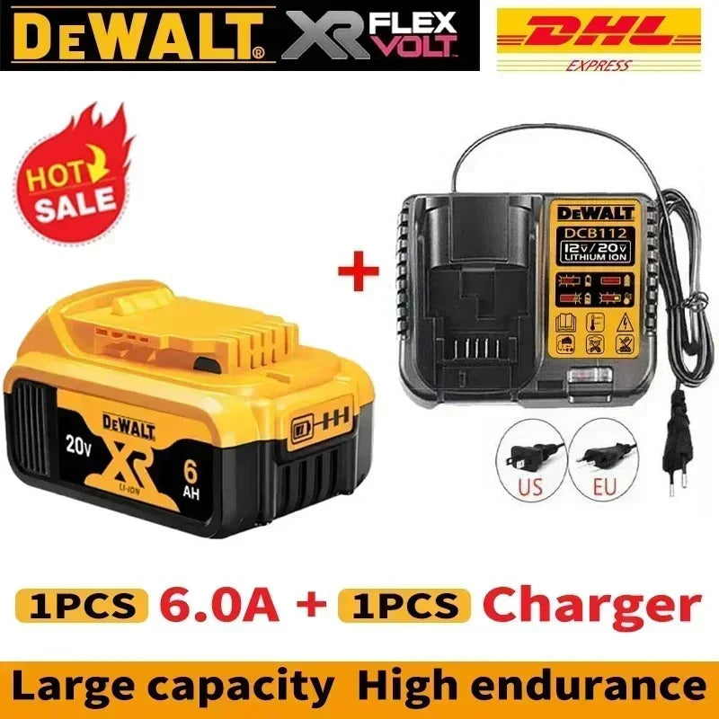 DeWALT Original Battery 20V/60V 9000mAh MAX FlexVolt for DCB606 DCB205 DCB206 DCB209 DCB182 Power Tool