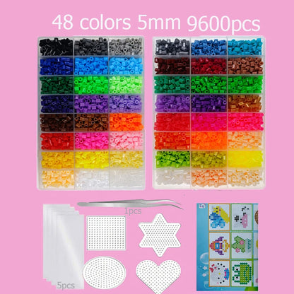“Hama Beads Box – Thermal Mosaic Ironing Beads for Education, DIY Fuse Beads Toy, Available in 24, 48, or 72 Colors, 2.6 mm or 5 mm.”