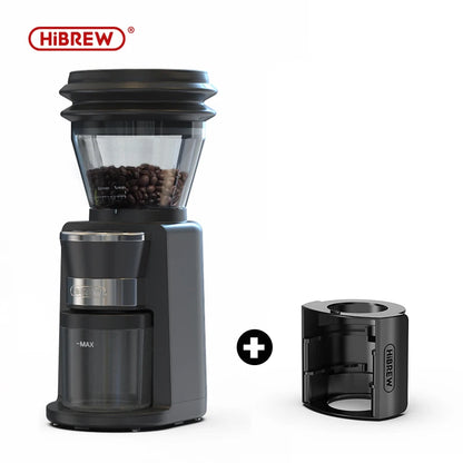 HiBREW Coffee Mill Automatic Electric Coffee Grinder with 31 Gears for Espresso American Coffee Pour Over Visual Bean Storage G3