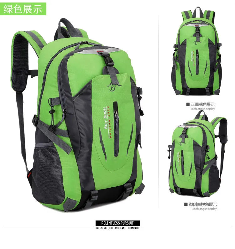 High-quality Nylon Waterproof Travel Backpack Men and Women Mountaineering Travel Bag Hiking Backpack Outdoor Sports Schoolbag