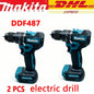 Original Makita Battery DDF487 Cordless Driver Drill Brushless Electric Impact Screwdriver Rechargeable  battery Power Tool