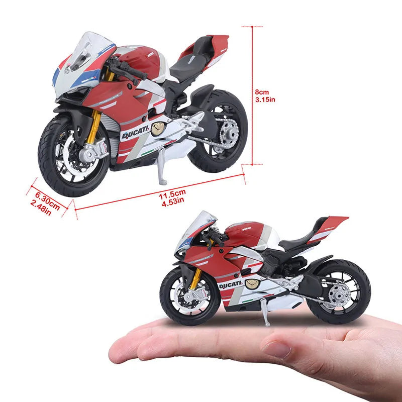 Maisto Ducati Super Naked V4 S 1:18 Scale Alloy Motorcycle Diecast Model Collectible Grade Gift Toy