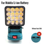 For Makita 14.4V-18V Li-ion Battery Lantern Outdoor Flashlight Cordless LED Work Light Camping Lamp Emergency Lighting