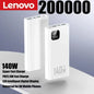 Lenovo Portable PowerBank 140W Super Fast Charging 500000mAh Large Capacity External Battery Charger Powerbank For Xiaomi iPhone