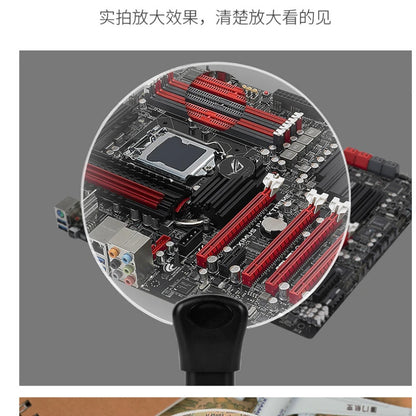 XMSJ 3X 10X Magnifying Glass Pro - Hands-Free, Adjustable, Stand-Neckwear Magnifier for Seniors, Low Vision, Reading, Sewing