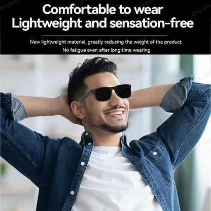 Lenovo 8K Camera AI Smart Glasses Touch Control Photo Recording Translator Voice Assistant Music Wireless Bluetooth Sunglasses