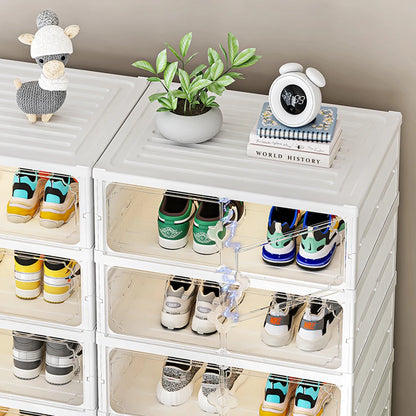 【Lifeideas】3-Tier Foldable Storage Rack Shoes Organizer with Doors