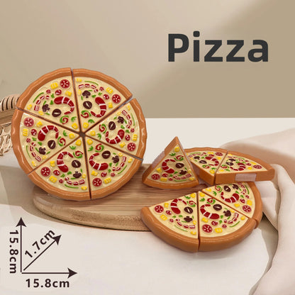 Children's Kitchen Toy Set Simulated Kitchen Cutting Cookware Simulated Fruits Cutting Toys Cooking Accessories for Kids Gift