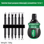 High quality ratchet screwdriver set with multifunctional adjustable inner cross shaped triangular plum blossom shaped screwdriv