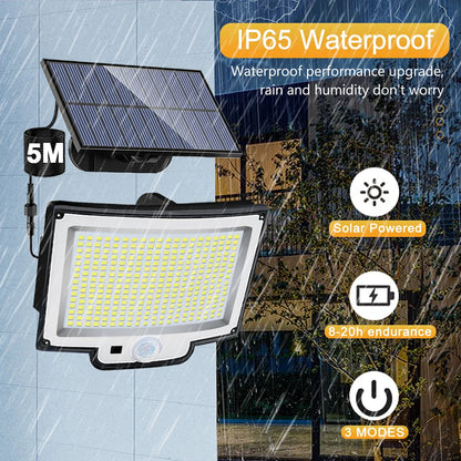 Solar Lights Outdoor 366/400/318 LED Motion Sensor Security Lights IP65 Waterproof Solar Powered Flood Lights for Garden Yard