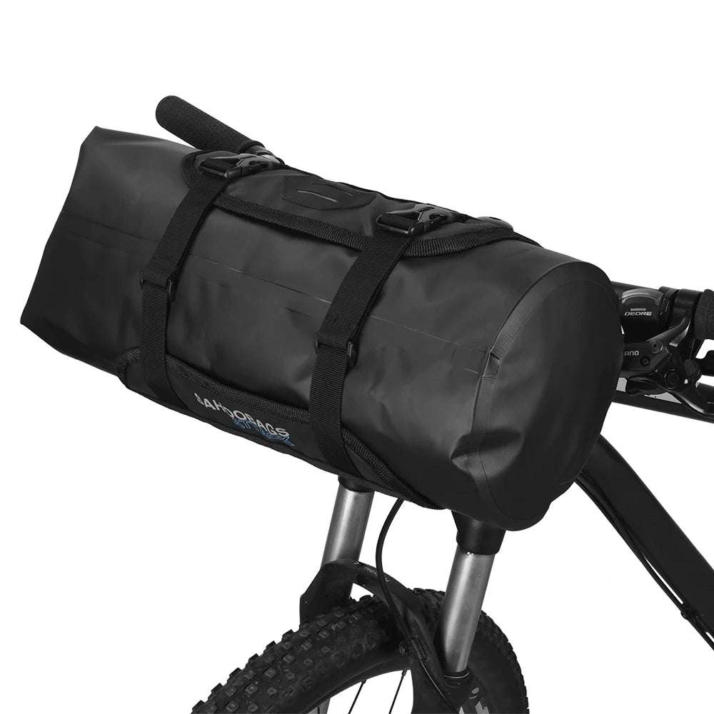 Bicycle Bag Waterproof Cycle Mountain Road MTB Bike Front Frame Handlebar Pannier Dry Bag with Roll Top Closure 3L-7L Adjustable